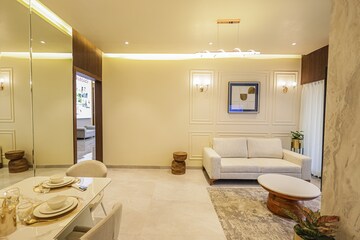 Living Room in 2 BHK Apartment at Bharat Wembley 24, Majiwada – for Sale