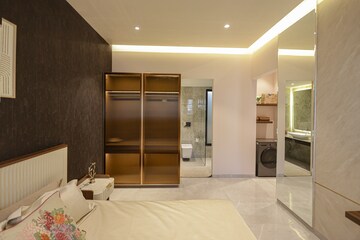 Bedroom in 2 BHK Apartment at Bharat Wembley 24, Majiwada – for Sale