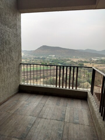 Balcony in 3 BHK Apartment at Shapoorji Pallonji Sensorium, Hinjewadi – for Rent