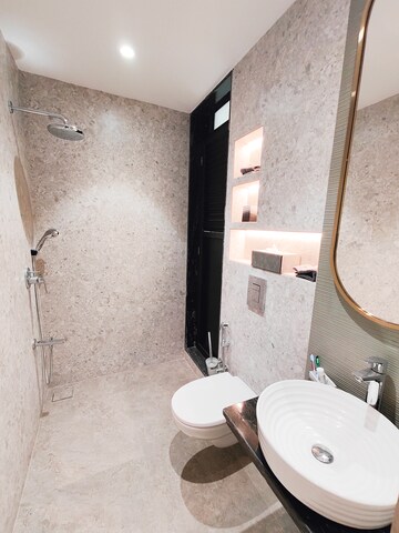Bathroom in 2 BHK Apartment at Neelkanth Palms, Kapur Bawdi – for Sale