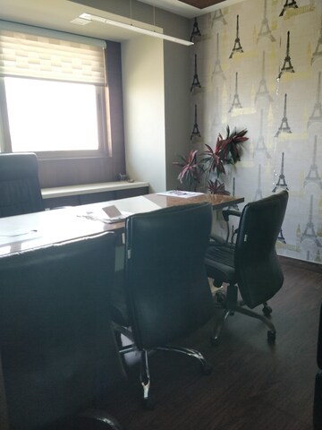 Team Area in  Office Space at Savvy Shapath V, Prahlad Nagar – for Rent