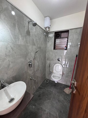 Bathroom in 2 BHK Apartment at Chaitanya Anand Lunkhod CHSL, Andheri West – for Rent