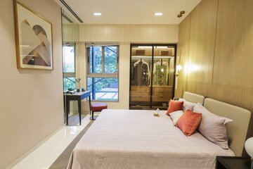 Bedroom in 3 BHK Apartment at Oberoi Garden City Thane, Pokhran Road No 2 – for Sale