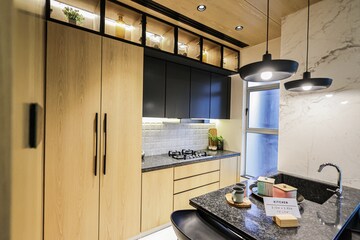 Kitchen in 3 BHK Apartment at Oberoi Garden City Thane, Pokhran Road No 2 – for Sale