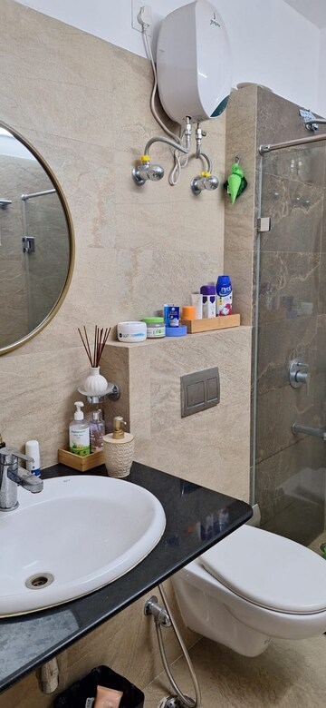 Bathroom in 2 BHK Apartment at Anik One Rajarhat, Rajarhat – for Rent