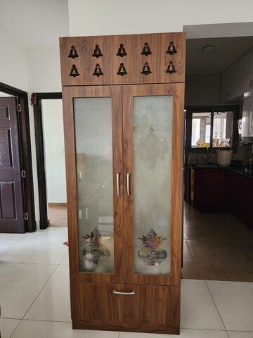 Living Room in 3 BHK Apartment at Sobha Palm Courts, Kogilu – for Rent