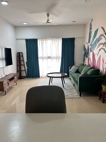 Living Room in 2 BHK Apartment at Lodha Belmondo, Gahunje – for Rent