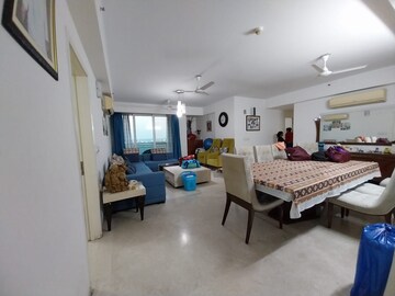 Living Room in 3 BHK Apartment at DLF Park Place, Sector 54 – for Rent