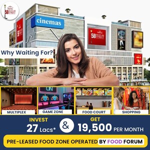 Floor Plan in  Showroom at Charms 58 High Street, Raj Nagar Extension – for Sale