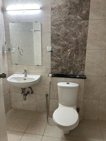 Bathroom in 2 BHK Apartment at Mantri Webcity, Hennur – for Rent