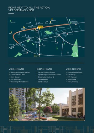 Master Bedroom in 4 BHK Apartment at ATS Homekraft Sanctuary, Sector 105 – for Sale