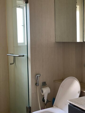 Bathroom in 3 BHK Apartment at Jolly Maker Apartment, Cuffe Parade – for Rent