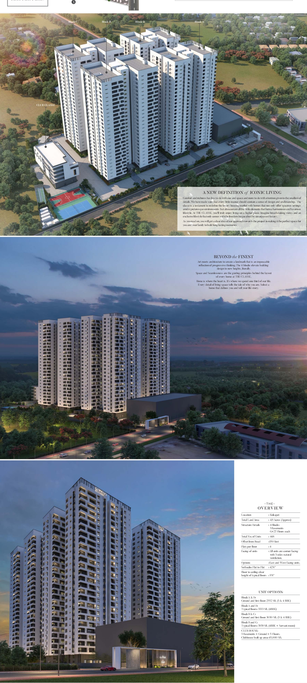 4 BHK + Pooja Room 3939 Sq.Ft. Apartment in DSR The Classe