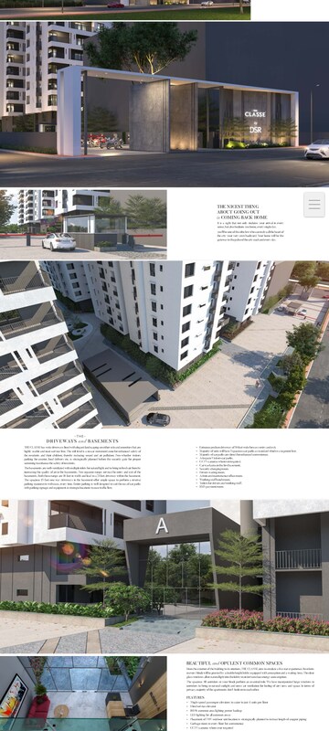 Master Bedroom in 4 BHK Apartment at DSR The Classe, Narsingi – for Sale