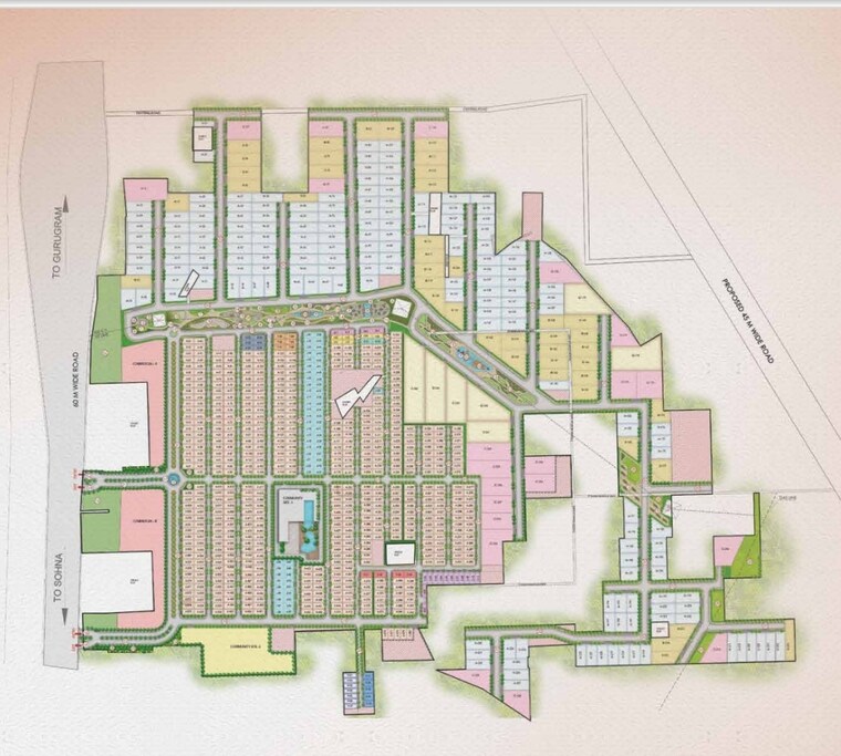 Master Plan, signature-global-daxin-vistas 3.5 Bedroom 1850 Sq.Ft. Apartment In Bhondsi Gurgaon 8436573