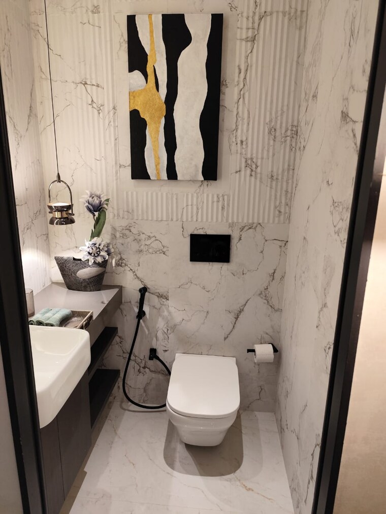 Bathroom, roswalt-raya 2 Bedroom 700 Sq.Ft. Apartment In Chembur Mumbai 8436770