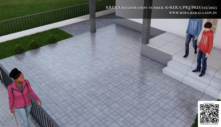 Balcony, chandranagar 3 Bedroom 1500 Sq.Ft. Villa In Chandranagar Palakkad 8436783