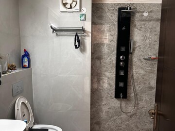 Bathroom in 3 BHK Apartment at Vasant Kunj – for Rent