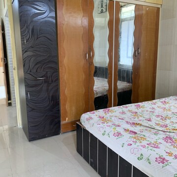 Bedroom in 1 BHK Apartment at Om Rishikesh CHS, Dalvi Nagar – for Rent