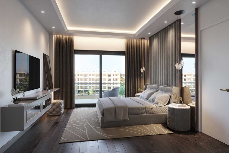 Bedroom, ss-linden 4 Bedroom 2722 Sq.Ft. Apartment In Sector 84 Gurgaon 8437345