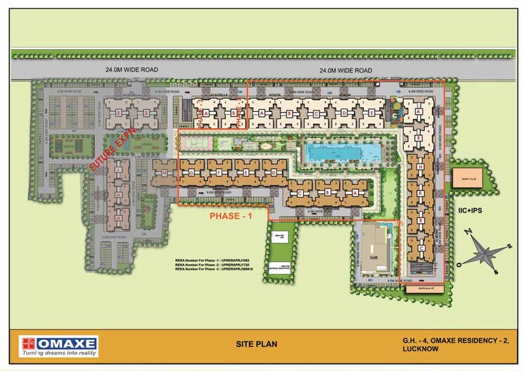 Master Plan, omaxe-grand-omaxe 3 Bedroom 1450 Sq.Ft. Apartment In Gomti Nagar Lucknow 8437366