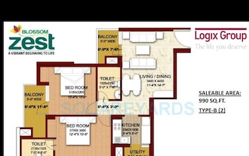 2 BHK Apartment For Sale in Logix Blossom Zest, Sector 143