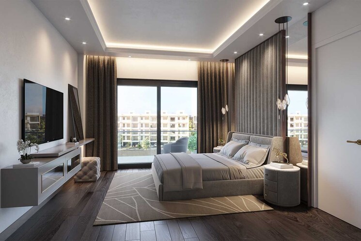 Bedroom, ss-linden 4 Bedroom 3200 Sq.Ft. Apartment In Sector 84 Gurgaon 8437378