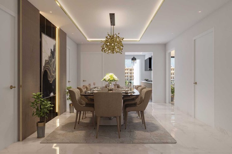 Living Room, ss-linden 4 Bedroom 3200 Sq.Ft. Apartment In Sector 84 Gurgaon 8437378