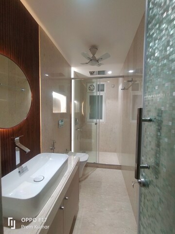Bathroom in 3 BHK Builder Floor at Boutique Residential Apartments C-253, Defence Colony – for Rent