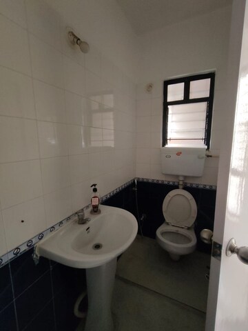 Bathroom in 3 BHK Apartment at Pinnac Gangotri, Aundh – for Rent