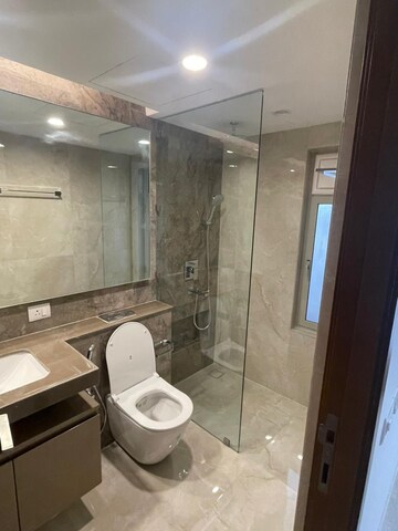 Bathroom in 3 BHK Apartment at Hiranandani Glenwood, Ghodbunder Road – for Rent
