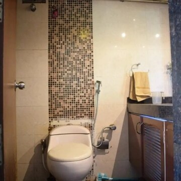Bathroom in 2 BHK Apartment at Dorabjee Paradise Building A&B Condominium, Mohammadwadi – for Rent
