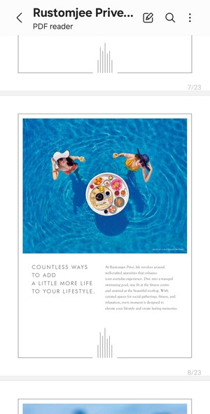 Master Bedroom in 3 BHK Apartment at Rustomjee Prive, Bandra East – for Sale