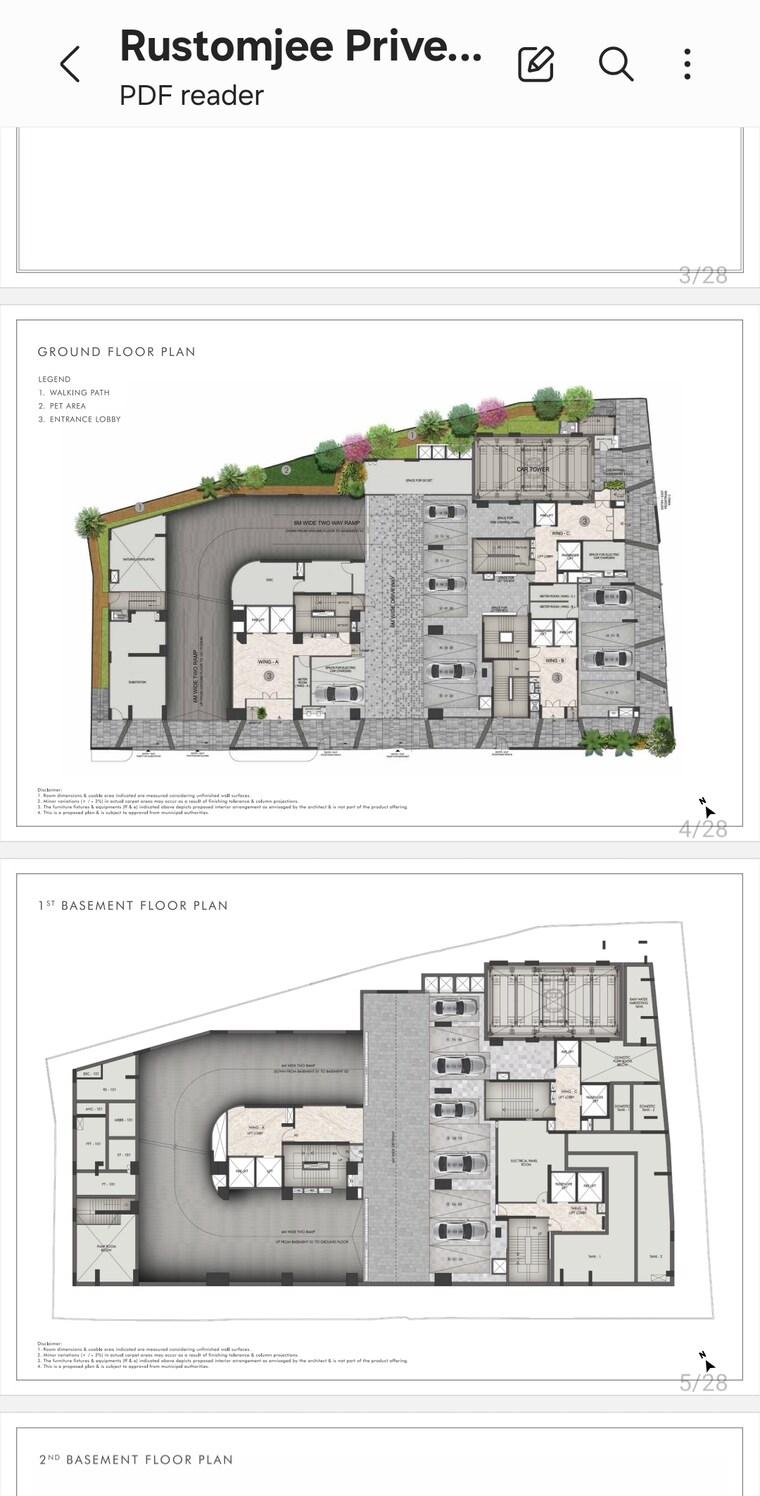 Floor Plan, rustomjee-prive 3 Bedroom 1288 Sq.Ft. Apartment In Bandra East Mumbai 8438022