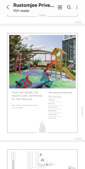 Master Bedroom in 3 BHK Apartment at Rustomjee Prive, Bandra East – for Sale