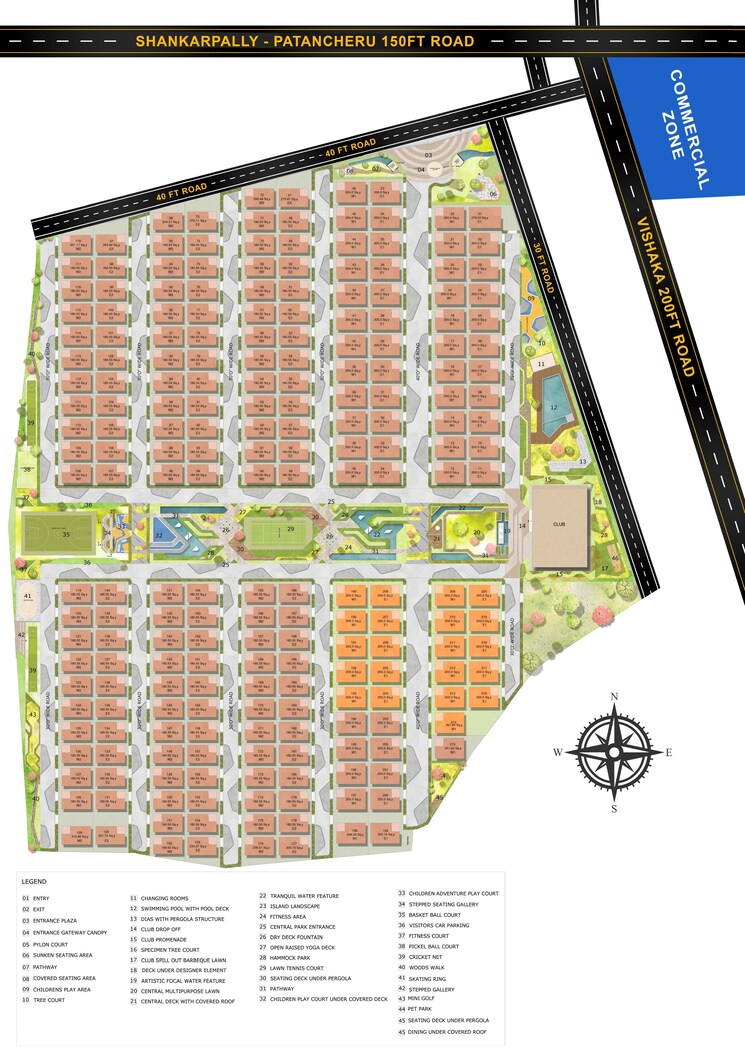 Master Plan, kollur 4 Bedroom 2970 Sq.Ft. Villa In Kollur Hyderabad 8438025