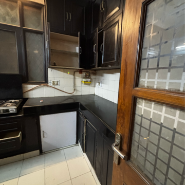 Kitchen in 3 BHK Builder Floor at Saket – for Rent