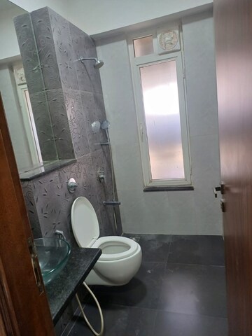 Bathroom in 3 BHK Apartment at Omkar Alta Monte, Malad East – for Rent