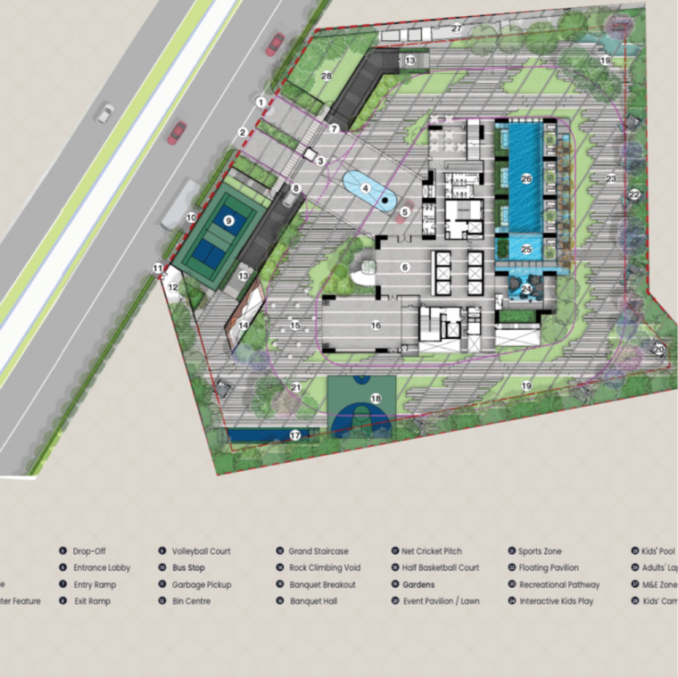 Master Plan, kokapet 3 Bedroom 2437 Sq.Ft. Apartment In Kokapet Hyderabad 8438119