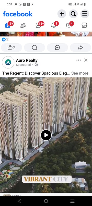 3 BHK Apartment – Exterior View View at Aurobindo The Regent, Kondapur - for Sale