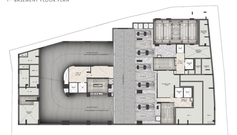 Floor Plan, rustomjee-prive 3 Bedroom 1314 Sq.Ft. Apartment In Bandra East Mumbai 8438226