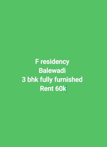 3 BHK Apartment For Rent in Nahar F Residences, Balewadi