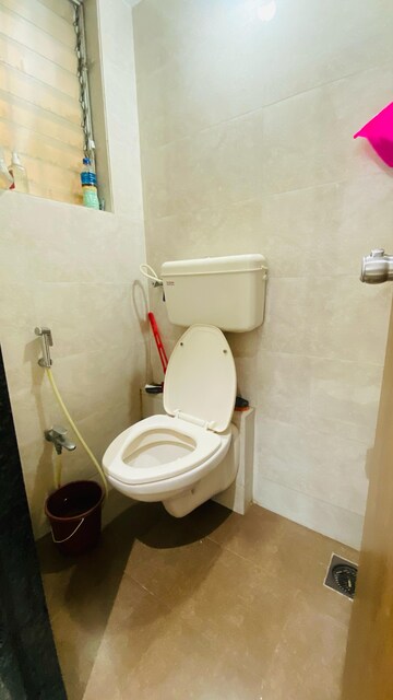 Bathroom in 1 BHK Apartment at Neel Sidhi Infinity, New Panvel – for Rent