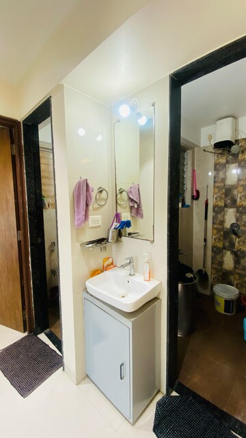 Bathroom in 1 BHK Apartment at Neel Sidhi Infinity, New Panvel – for Rent