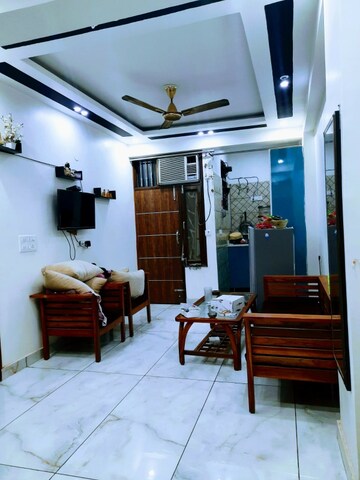 Living Room in 3 BHK Builder Floor at MVL IPark, Sector 15 – for Rent