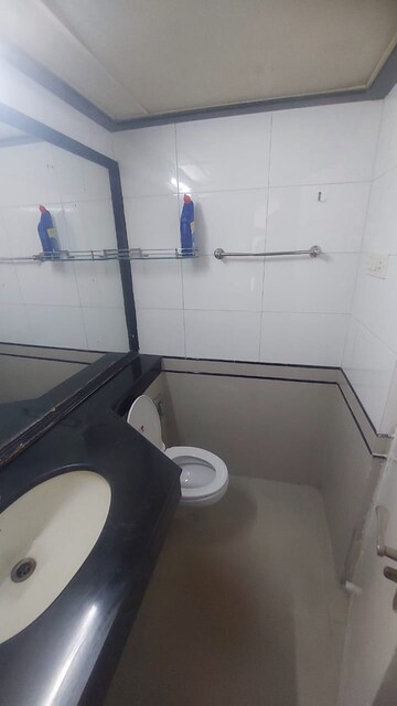Bathroom in 3 BHK Apartment at Goyal Lakshchandi Heights, Goregaon East – for Rent