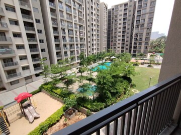 Balcony in 3 BHK Apartment at Goyal Orchid Piccadilly, Thanisandra Main Road – for Rent
