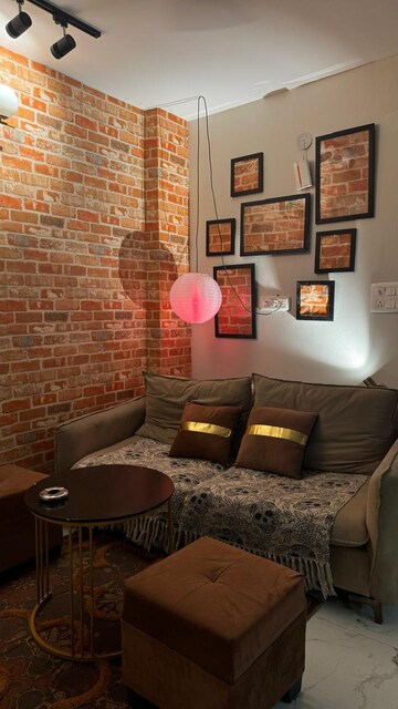 Living Room in 1 BHK Apartment at Saket – for Rent