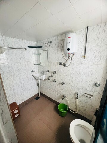 Bathroom in 1 RK Apartment at Khar West – for Rent