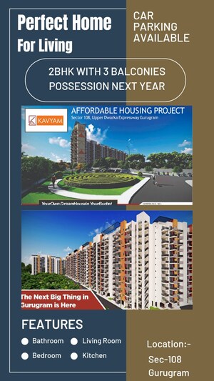 Master Bedroom in 2 BHK Apartment at Agrante Kavyam Homes, Sector 108 – for Sale